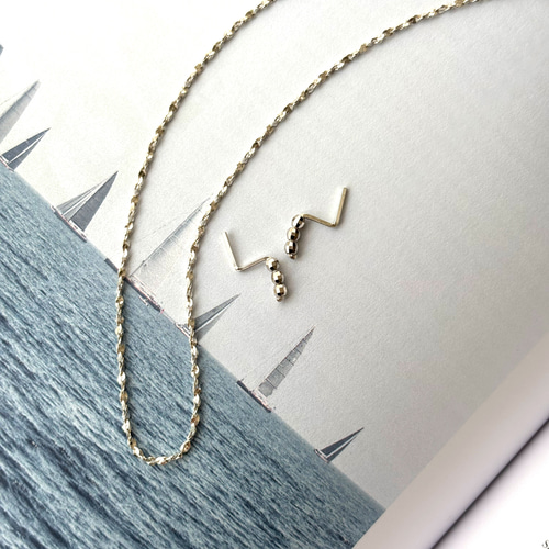 silver925】つけっぱなしOK! 極小ドロップピアス／雫 ミニピアス Z