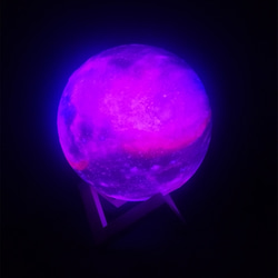 ワイヤレスライト-月の球体-寝室用のベッドサイドランプ 2枚目の画像