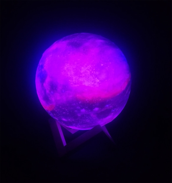 ワイヤレスライト-月の球体-寝室用のベッドサイドランプ 2枚目の画像
