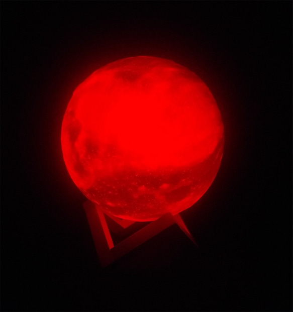 ワイヤレスライト-月の球体-寝室用のベッドサイドランプ 3枚目の画像