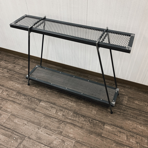 ☆送料込み☆アイアンシェルフ 男前 インダストリアル 花台 什器