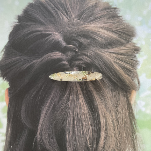 紫陽花のヘアクリップ 3枚目の画像