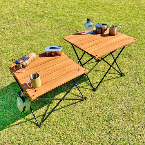 とにかく軽い2way 木製ロールトップテーブル◇アルミ脚 とにかく軽い2way 木製ロールトップテーブル◇アルミ脚