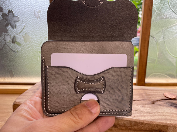 【送料無料】カードをさっと出せる・ミニマル財布<Espada Corte> 4枚目の画像