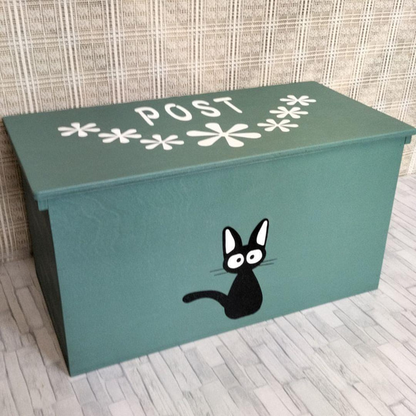 受注生産E05》猫デザイン 宅配ボックス ポスト デリバリーボックス ...