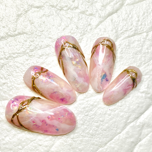 再販⭐︎ニュアンスネイル/オフィスネイル/シンプルネイル/夏/ピンク  