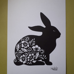 切り絵】ボタニカルドクロ（骸骨）【受注販売】 切り絵 teph-ran 通販
