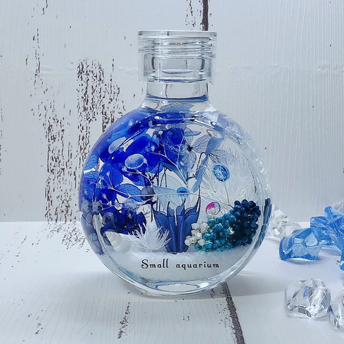 ◆ハーバリウム　366 ブルージニアのbottle *.:。✿*゜ ◇ハーバリウム 366 ブルージニアのbottle *.:。✿*゜ - メルカリ