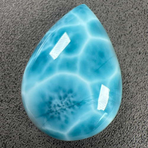 最高品質 ラリマー ティアドロップ型ルース nl6750 天然石 pinky 通販