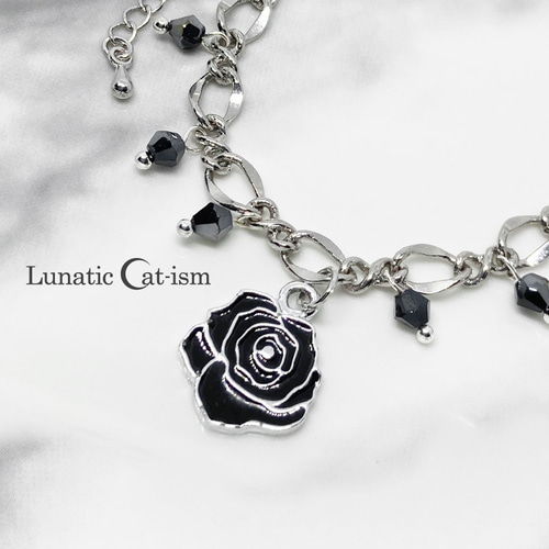 受注製作】Link Rose Bracelet【薔薇/ゴシック/スターリングシルバー 