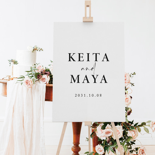 プチプラでオススメ ! お名前のみのシンプルで印象的なウェルカム