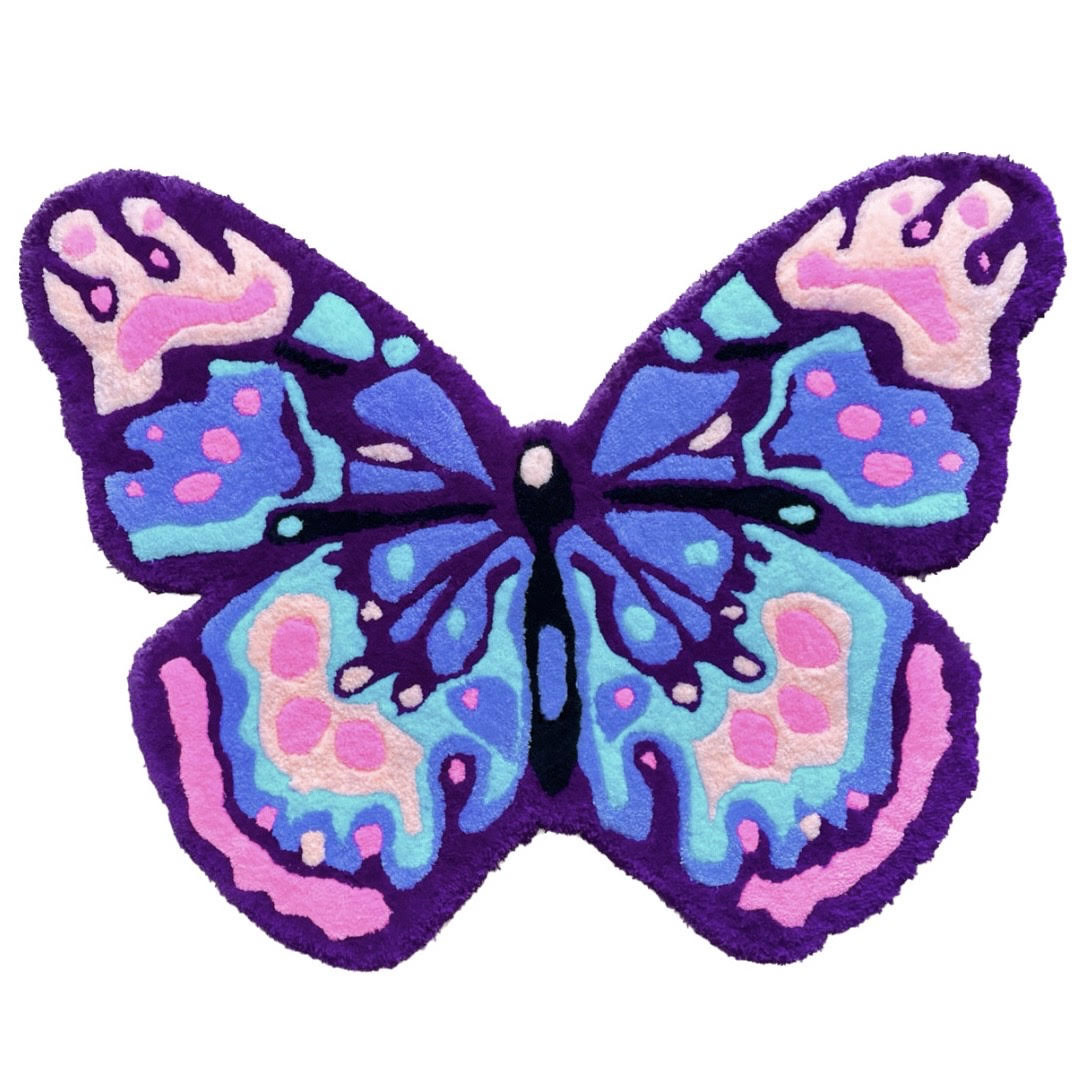 タフティング・ラグマット〝バタフライ″