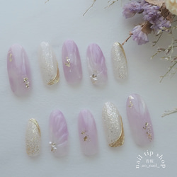 09))マグネットネイル ネイルチップ フレンチガーリー ハート ぷっくり 07)) マグネットネイル ネイルチップ フレンチガーリー ぷっくり