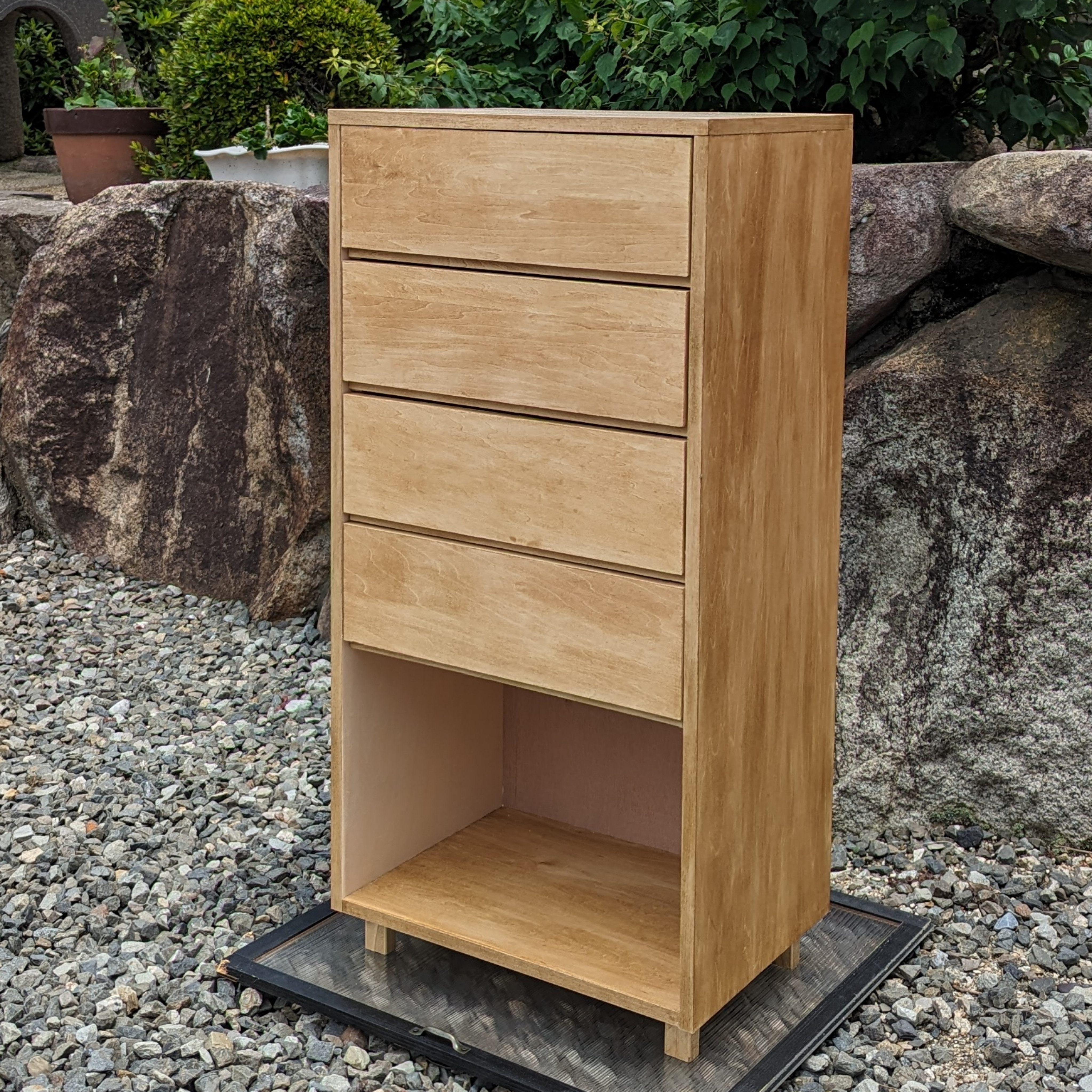 引き出し＆オープン収納のチェスト