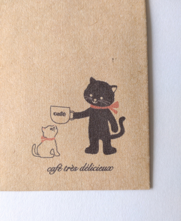 【新作】ネコとコーヒーのレターセット 5枚目の画像