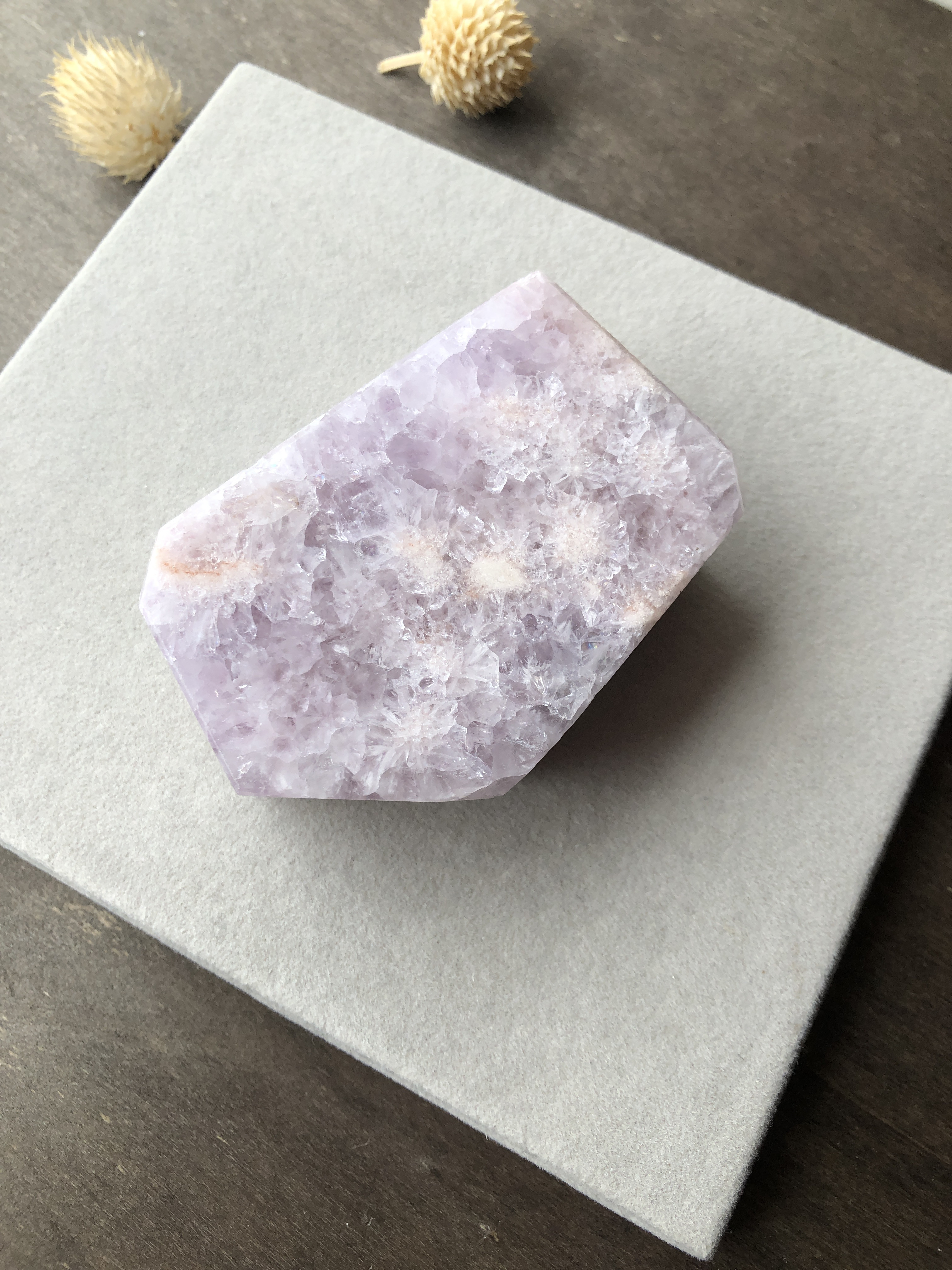 虹入り☆ピンクアメジストフラワーアゲート☆202g！☆No.5