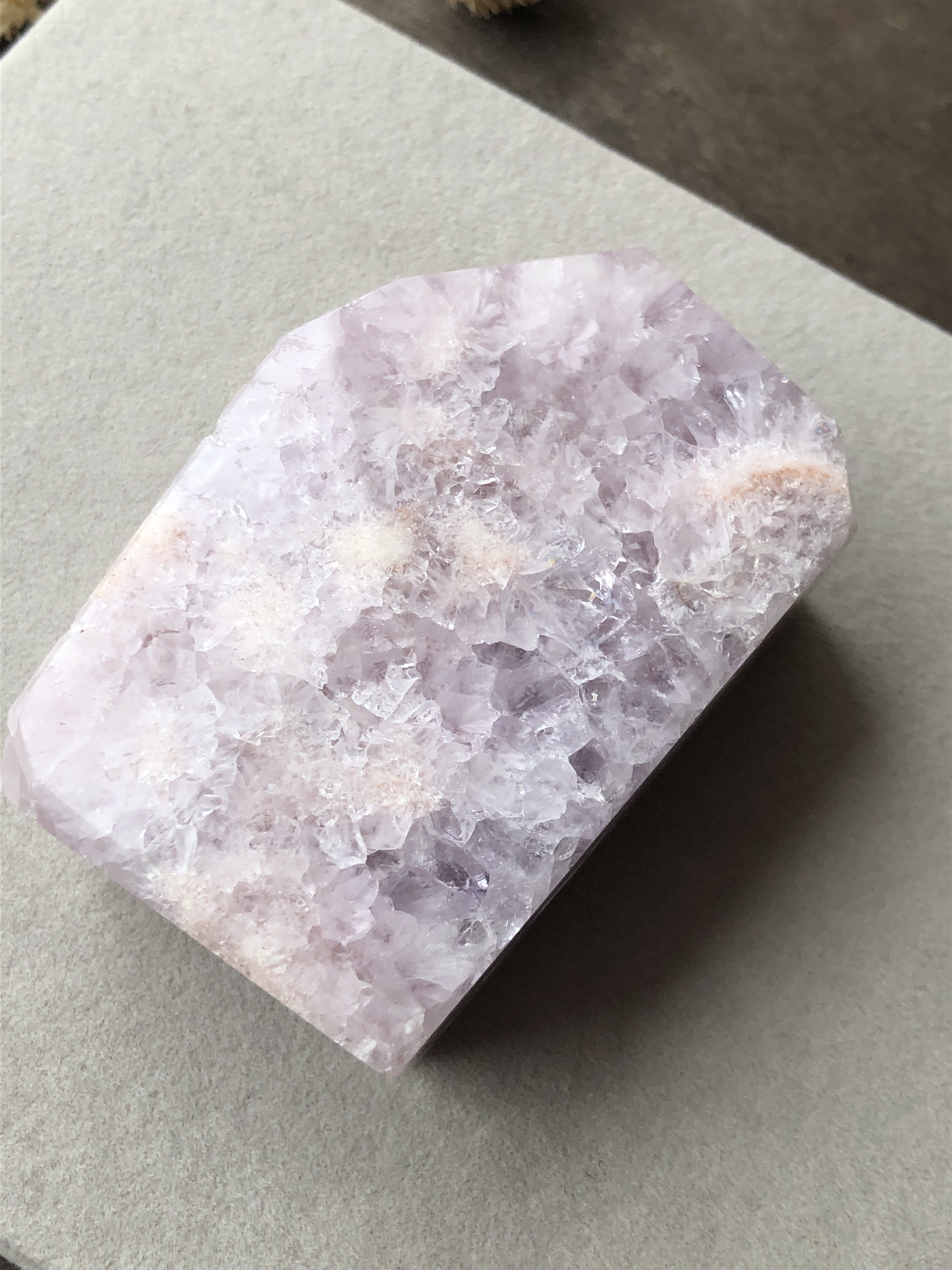 虹入り☆ピンクアメジストフラワーアゲート☆202g！☆No.5