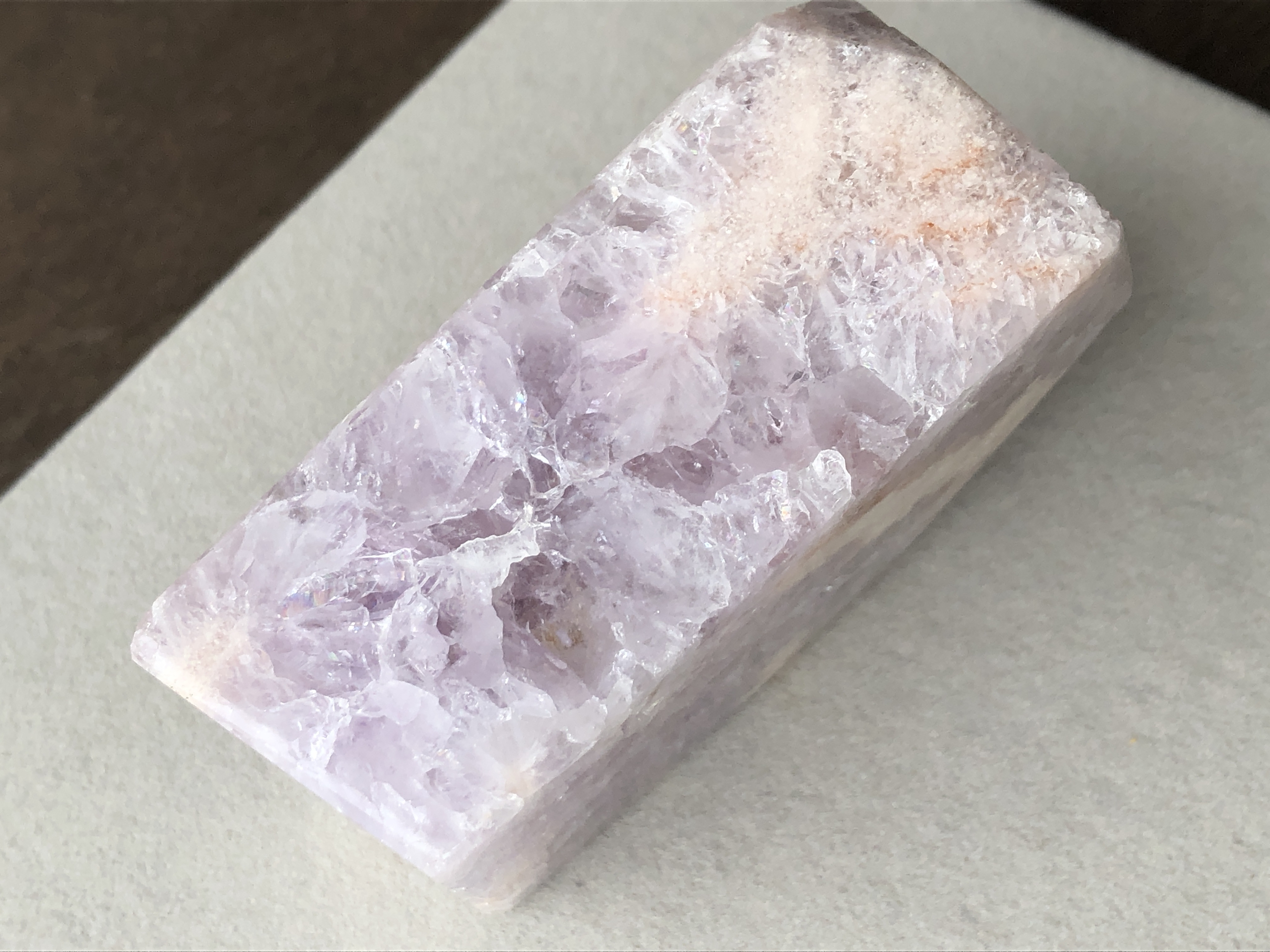 虹入り☆ピンクアメジストフラワーアゲート☆202g！☆No.5