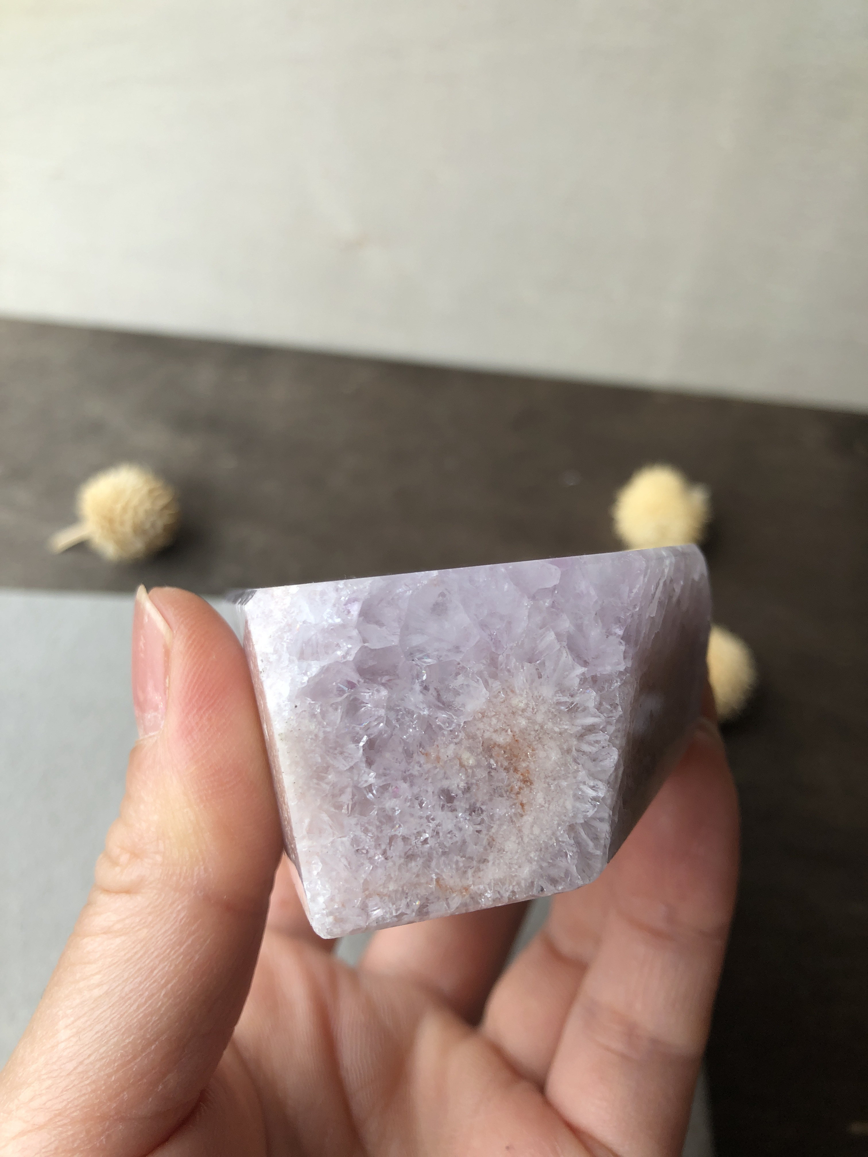 虹入り☆ピンクアメジストフラワーアゲート☆202g！☆No.5