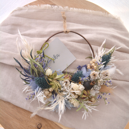 ドライフラワーリース プリザーブドフラワー プレゼント インテリア