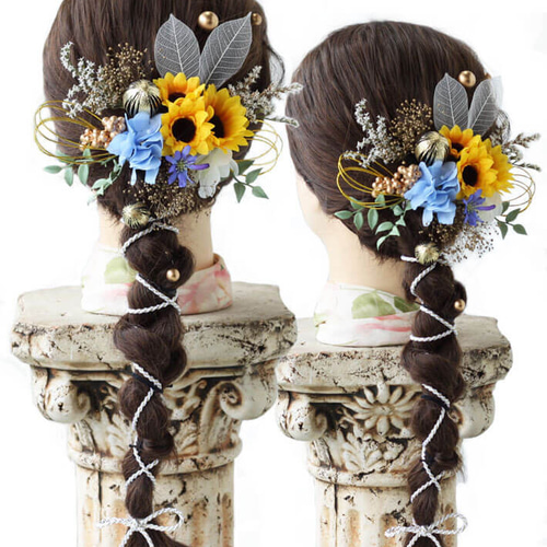 9本2300円本物フラワー 髪飾り プリザーブド ダスティーミラー かすみ草 楽天市場】髪飾り 2点セット プリザーブドフラワー かすみ草