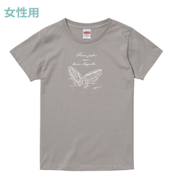 バゲット柄 / 普通【Tシャツ】グレー 10枚目の画像