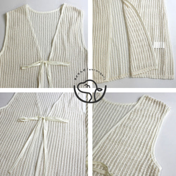 Etranze ꕤ 推薦給成年女士！夏季長馬甲開衫夏季針織et11388020 第11張的照片