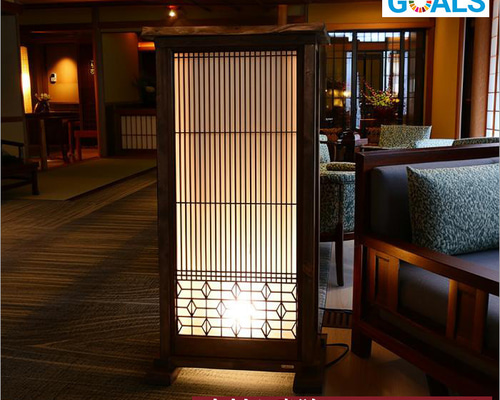古材と書院を使ったオリジナルフロアライト リメイク 玄関 和モダン