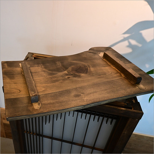 古材と書院を使ったオリジナルフロアライト リメイク 玄関 和モダン