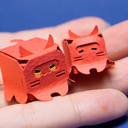 はこねこ　メンダコのおやこ　あか 3枚目の画像