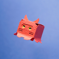 はこねこ　メンダコのおやこ　あか 2枚目の画像