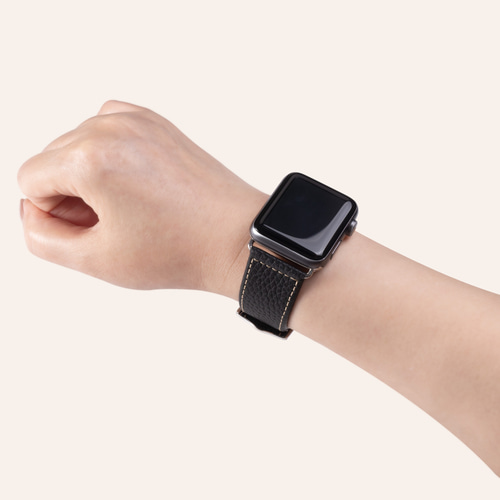 Apple Watch シュリンクカーフレザーバンド ブルーリン【BlueLin