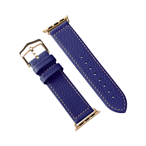 きらら　HERMES アップル ウォッチ レザーベルト ライトブルー Apple Watch Hermès - Apple