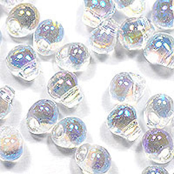 ドロップビーズ ３．４×４ｍｍ クリスタルＡＢ クリスタルオーロラ 2枚目の画像