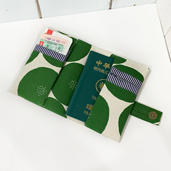 パスポートホルダー＋バックル（緑錠）受注生産* 2枚目の画像