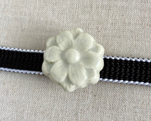帯留め　　　陶磁器 帯留め 京焼 清水焼 [新作追加！] 桜乱舞 さくら 桜 春の嵐