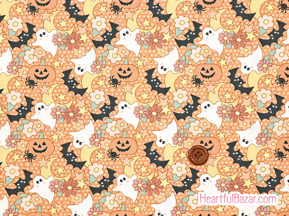 USAコットン(110×50) moda OWL o Ween スプーキーキューティーズ 1枚目の画像