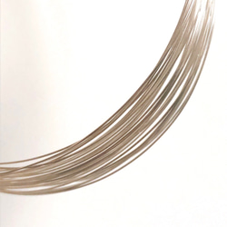 数量限定 シルバーフィルド ハーフハード ワイヤー 0.3mm 5m アクセサリー素材 silver 2枚目の画像
