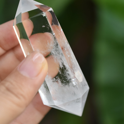 両剣水晶☆エンジェルラダーインクォーツポイント 原石s851 天然石