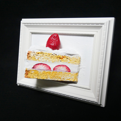 油絵 油彩 油彩画 絵 絵画 【飛び出すショートケーキ】 絵画 HR 通販
