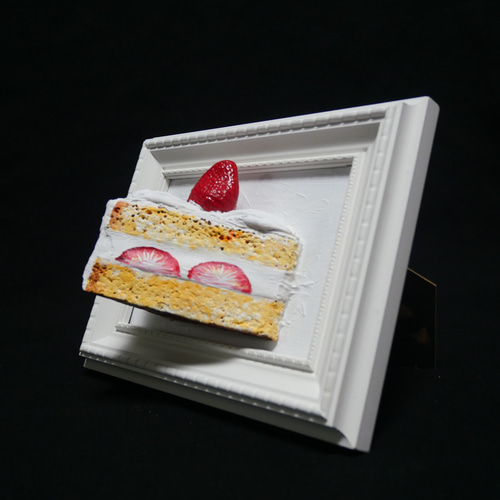 油絵 油彩 油彩画 絵 絵画 【飛び出すショートケーキ】 絵画 HR 通販