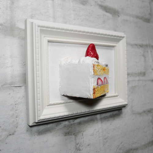 油絵 油彩 油彩画 絵 絵画 【飛び出すショートケーキ】 絵画 HR 通販