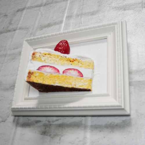 油絵 油彩 油彩画 絵 絵画 【飛び出すショートケーキ】 絵画 HR 通販