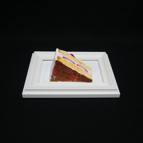 油絵 油彩 油彩画 絵 絵画 【飛び出すショートケーキ】 絵画 HR 通販