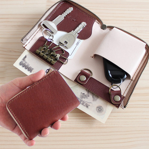 キーケース L T-85 【6色】 革 財布 免許証 スマートキー 車関連全部