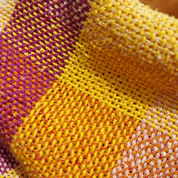手織り　コットン混のやさしいストール　作品2357 8枚目の画像