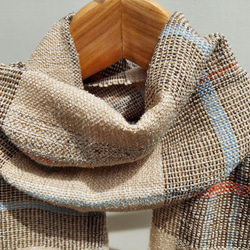 手織り　シルク１００％のやさしいストール　作品2358 2枚目の画像