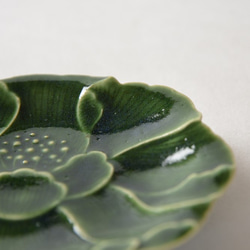 京焼　「牡丹豆皿」　宮里絵美作　陶器 6枚目の画像