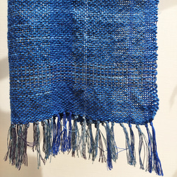 手織り　コットン混のやさしいストール　作品2359 3枚目の画像
