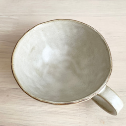 陶器のティーカップ　赤土 4枚目の画像